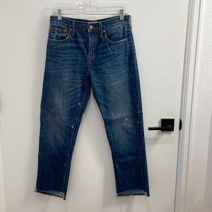 Madewell Straight Leg Crop Jean Size 26